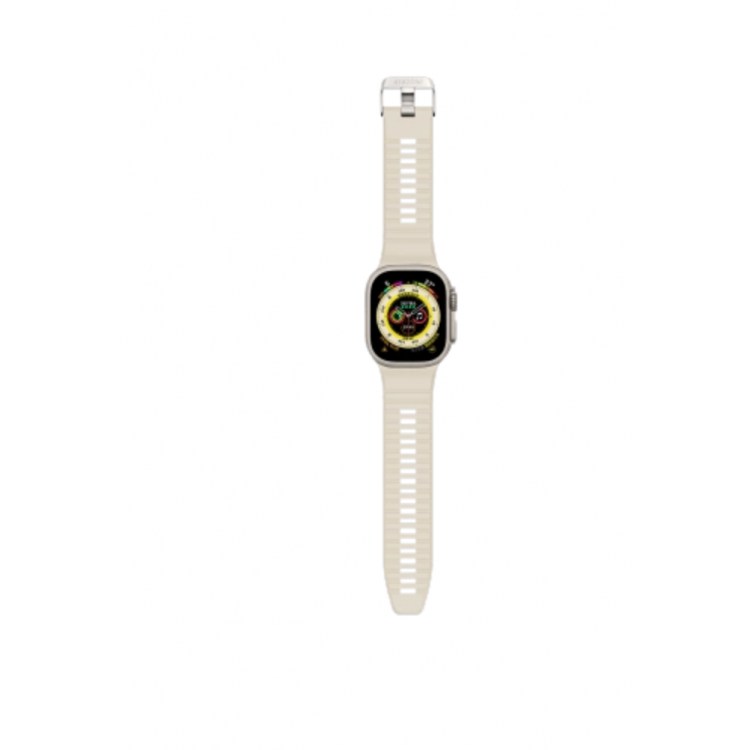 Decoded Silicone Traction ULTRA Strap Modern για Apple Watch SERIES - 42mm-44mm-45mm-46mm-49mm - ΛΕΥΚΟ - D24AWS49UTS1WE